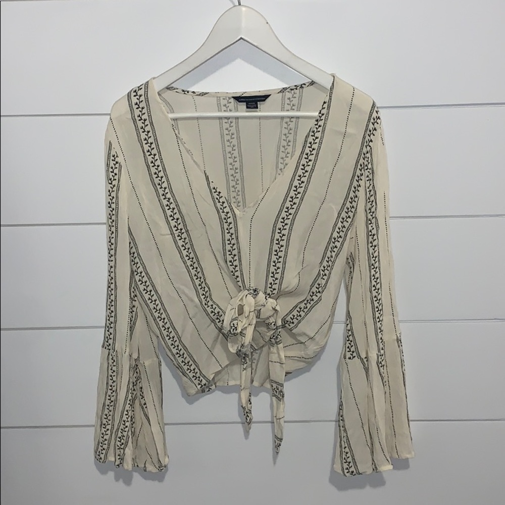 American Eagle Front-tie Festival Top